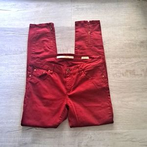 Zara Classic Preppy Red pants Size 4